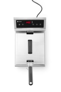 Induction deep fryer with drain tap, 8 l, HENDI, 8L, Light grey, 230V/3500W, 288x619x(H)408mm 1