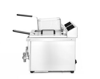 Induction deep fryer with drain tap - 2 x 8 l, HENDI, Profi Line, 16L, 230V/7000W, 577x609x(H)410mm 1