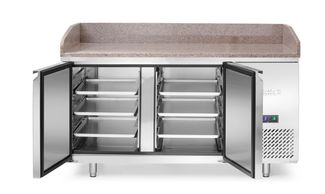 2 durų šaldomas stalas picai su granito stalviršiu, Arktic, 250L, Granitas, 230V/250W, 1510x800x(H)875mm 1