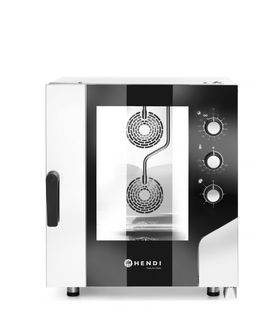 Konvektomat 6x GN 1/1, elektrický, elektromechanicky ovládaný, HENDI, 400V/10400W, 730x784x(H)850mm