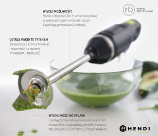 Stick blender HENDI BLEND, HENDI, designed by Robert Bronwasser, 220-240V/250W, ⌀71x(H)450mm 1