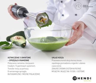 Stick blender HENDI BLEND, HENDI, designed by Robert Bronwasser, 220-240V/250W, ⌀71x(H)450mm 1