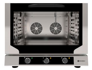 Piec piekarniczy konwekcyjny z nawilżaniem, 4 x 600x400 mm – elektryczny, sterowany manualnie, jednofazowy, HENDI, Evolution, 400V/6400W, 783x755x(H)634mm