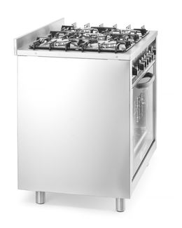 Gas cooker - 5 burners with electric oven, HENDI, Kitchen Line, Silver, 230V/2900W, 14,3kW, 900x653x(H)900mm 1