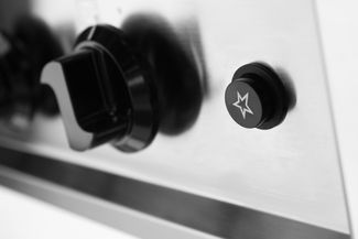 Cocina a gas - 5 quemadores, marco abierto, HENDI, Kitchen Line, 14,3kW, 900x640x(H)910mm