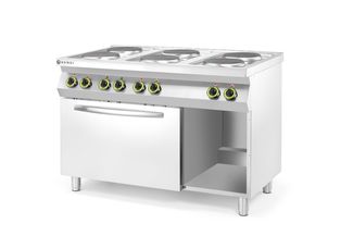 Cooker, electric with convection oven GN 1/1, HENDI, Kitchen Line, 400V/18600W, 1200x700x(H)900mm 2