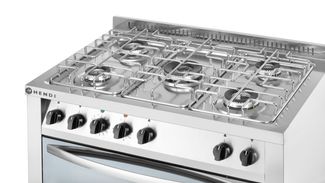 5-burner gas cooker, HENDI, Smart, 230V/3000W, 17000kW, 900x600x(H)900mm 4