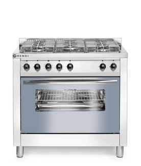 5-burner gas cooker, HENDI, Smart, 230V/3000W, 17000kW, 900x600x(H)900mm 1