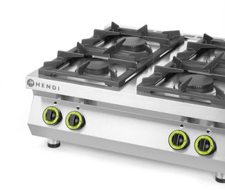 Gas cooker 4-burner Kitchen Line - table top, HENDI, Kitchen Line, 19kW, 800x700x(H)310mm 1