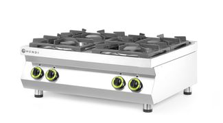 Kuchnia gazowa 4-palnikowa stołowa, HENDI, Kitchen Line, 19kW, 800x700x(H)310mm