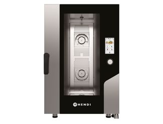 Forno a vapore a convezione – Touch 11 x GN 1/1, elettrico, con vapore diretto e touch screen controllato, HENDI, 730x785x(H)1130mm