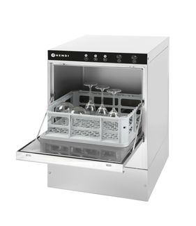 Stikla trauku mazgājamā mašīna 40x40, elektromehāniskā vadība, HENDI, Budget Line, 230V/2800W, 470x510x(H)710mm