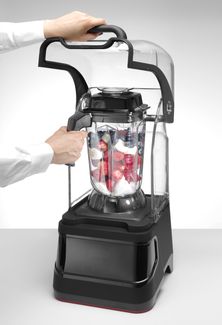 Digital bar blender with sound enclosure , HENDI, 2,5L, Black, 220-240V/1680W, 250x300x(H)546mm 1