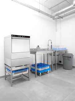 Dishwasher 50x50 - electronic control, HENDI, 400V/6600W, 570x600x(H)830mm 1