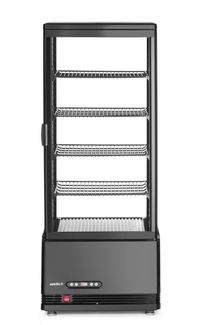 Refrigerated display cabinet, 98 l, Arktic, Black, 230V/210W, 397x444x(H)1100mm