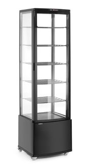 Refrigerated display cabinet, 270 l, Arktic, Black, 230V/290W, 520x550x(H)1870mm