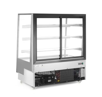 3-policová chladiaca vitrína, Arktic, 650L, Čierna, 230V/490W, 1200x833x(H)1460mm 1