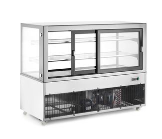 Refrigerated display cabinets with 2 shelves, Arktic, 510L, 230V/490W, 1524x677x(H)1230mm 1