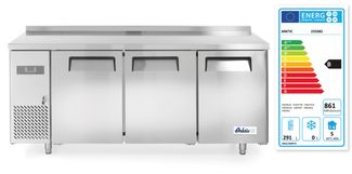 Three door refrigerated counter Kitchen Line 390L, Arktic, Kitchen Line, 291L, 230V/270W, 1800x600x(H)886mm 1