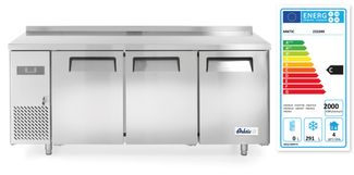 Three door freezer counter Kitchen Line 390L, Arktic, Kitchen Line, 291L, 230V/550W, 1800x600x(H)886mm 1