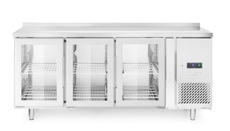 Mesa refrigerada de tres puertas de cristal, Arktic, 420L, 230V/400W, 700x1795x(H)850mm
