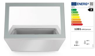 Ice cream display freezer, Arktic, 220-240V/210W, 867x735x(H)373mm 1