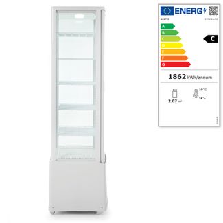 Witryna chłodnicza, 270 l, Arktic, biały, 230V/290W, 520x550x(H)1870mm