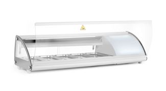 Sushi display 5x GN 1/3, Arktic, 230V/160W, 1307x445x(H)327mm 1