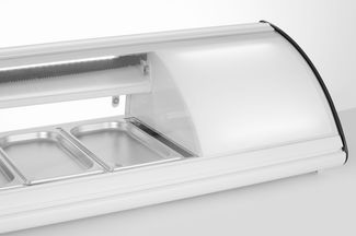 Sushi display 5x GN 1/3, Arktic, 230V/160W, 1307x445x(H)327mm 1