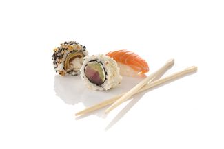 Sushi display 5x GN 1/3, Arktic, 230V/160W, 1307x445x(H)327mm 1