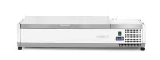 Vitrina expositora refrigerada GN 1/3 para servicio, Arktic, 4x GN 1/3, GN 1/3, 24L, 230V/180W, 420x1205x(H)630mm