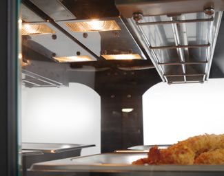 Quartz heated countertop display, HENDI, 230V/560W, 650x485x(H)630mm 1