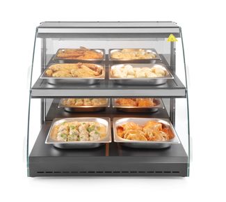 Quartz heated countertop display, HENDI, 230V/560W, 650x485x(H)630mm