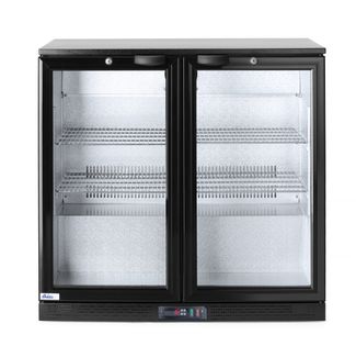 Lodówka barowa 2-drzwiowa, Arktic, 158L, czarny, 230V/160W, 900x530x(H)870mm