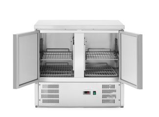 Refrigerated counter with 2 doors, Arktic, 146L, 220-240V/143W, 900x700x(H)850mm 1