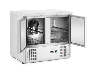 Refrigerated counter with 2 doors, Arktic, 146L, 220-240V/143W, 900x700x(H)850mm 1