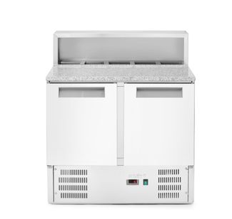 Stół chłodniczy z nadstawą i blatem granitowym, Arktic, 247L, 230V/145W, 900x700x(H)1070mm