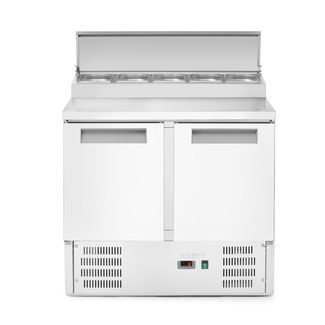 2-door refrigerated counter with superstructure, Arktic, 900x695x(H)955mm 1