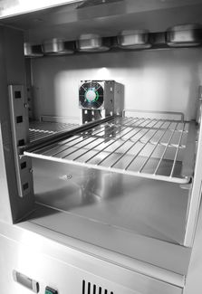 2-door refrigerated counter with superstructure, Arktic, 900x695x(H)955mm 1
