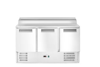 Stół chłodniczy 3-drzwiowy z nadstawą, Arktic, 1365x695x(H)955mm