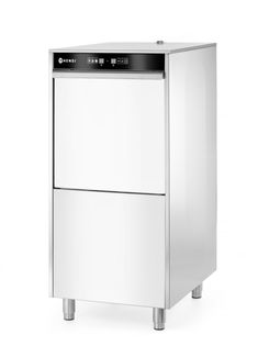 50x60 dishwasher for trays and pots – electronically controlled, with detergent dosing system and drain pump, HENDI, 400V/7100W, 595x777x(H)1335mm 1