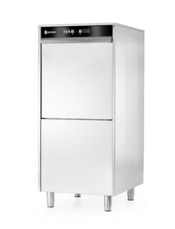 Zmywarka do garnków i tac 50x60 – sterowana elektronicznie, z dozownikiem detergentu i pompą spustową, HENDI, Kitchen Line, 400V/7100W, 595x777x(H)1335mm