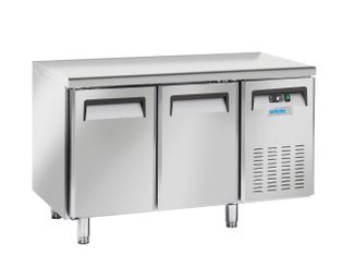 Stół mroźniczy 2-drzwiowy z agregatem bocznym, Arktic, GN 1/1, 230V/570W, 1380x700x(H)850mm