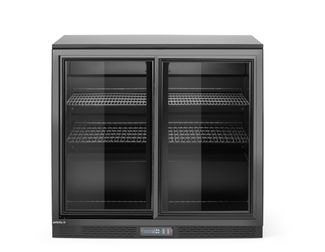 Barová chladnička s dvojitými posuvnými dveřmi, Arktic, 158L, Černá, 230V/160W, 520x900x(H)870mm