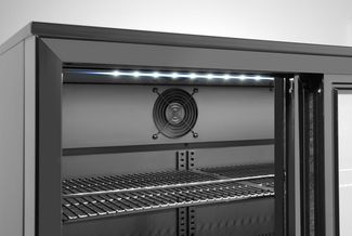 Barová chladnička s dvojitými posuvnými dverami, Arktic, 158L, Čierna, 230V/160W, 520x900x(H)870mm 3