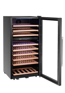 Wine cooler, 2-zone, 91 bottles, Arktic, 230L, Black, 569x595x(H)1215mm 1