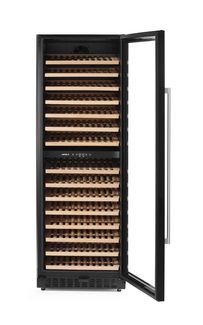 Wine cooler, 2-zone, 131 bottles, Arktic, Black, 697x595x(H)1756mm 3
