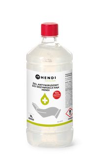 Virus-killing hand sanitizer – gel, HENDI, 1L 2