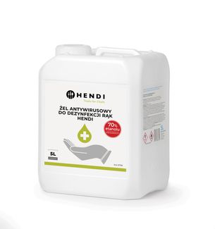 Virus-killing hand sanitizer – gel, HENDI, 5 l 1