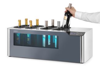 Countertop wine cooler, 2-zone Cellar, Arktic, Black, 220-240V/60W, 800x350x(H)293mm 1